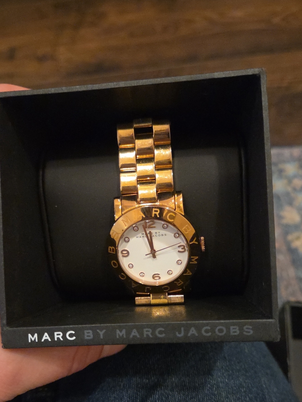 Marc By Marc Jacobs Gold Watch With Original Box And Links